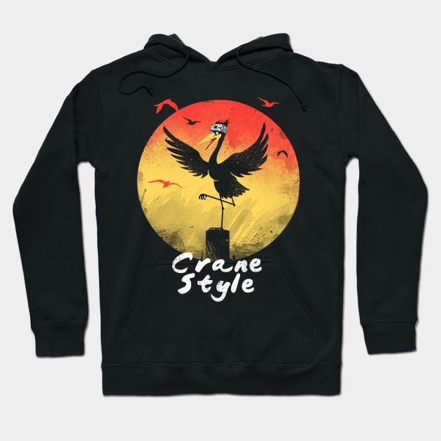 Crane Style Hoodie by Vincent Trinidad Art